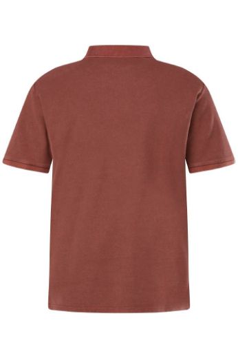 Plus size veliki brojevi Majica Polo isprani efekt za punije