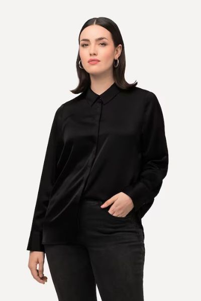 Veliki brojevi Bluza elegantna skrivenog kopčanja moda za punije