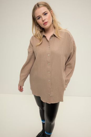Plus size veliki brojevi Bluza na kopčanje za punije