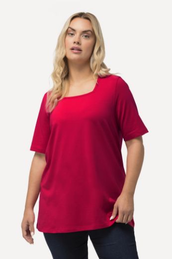 Plus size veliki brojevi Majica kratkih rukava A kroja za punije