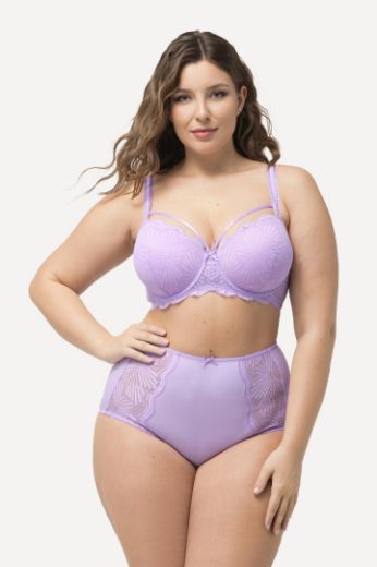 Plus size veliki brojevi Gaćice maxi s dekorativnom čipkom za punije