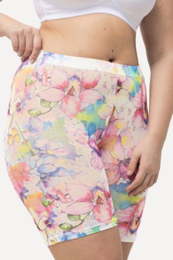 Plus size veliki brojevi Tajice biciklističke cvjetnog printa za punije