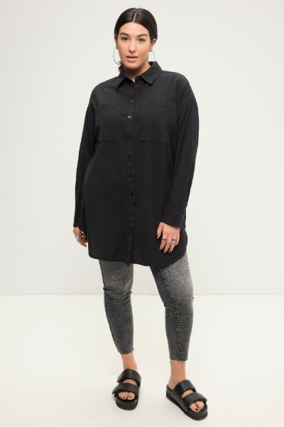 Veliki brojevi Bluza šireg kroja moda za punije