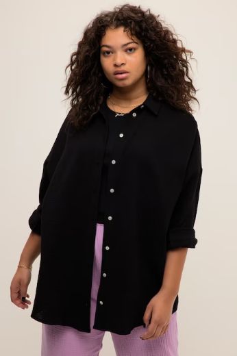Plus size veliki brojevi Bluza na kopčanje za punije