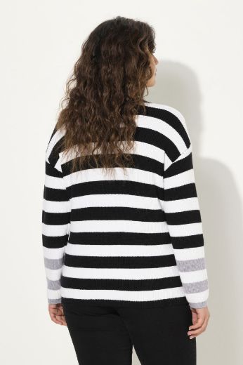 Plus size veliki brojevi Pulover pleteni dugih rukava za punije