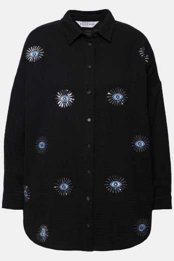 Plus size veliki brojevi Bluza dugih rukava s motivom oka za punije