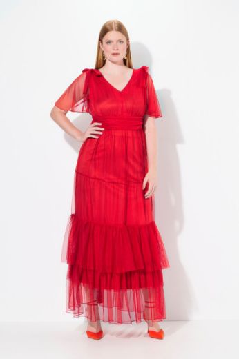 Plus size veliki brojevi Haljina svečana maxi V ovratnika za punije