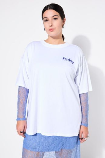 Plus size veliki brojevi Majica kratkih rukava s printom za punije