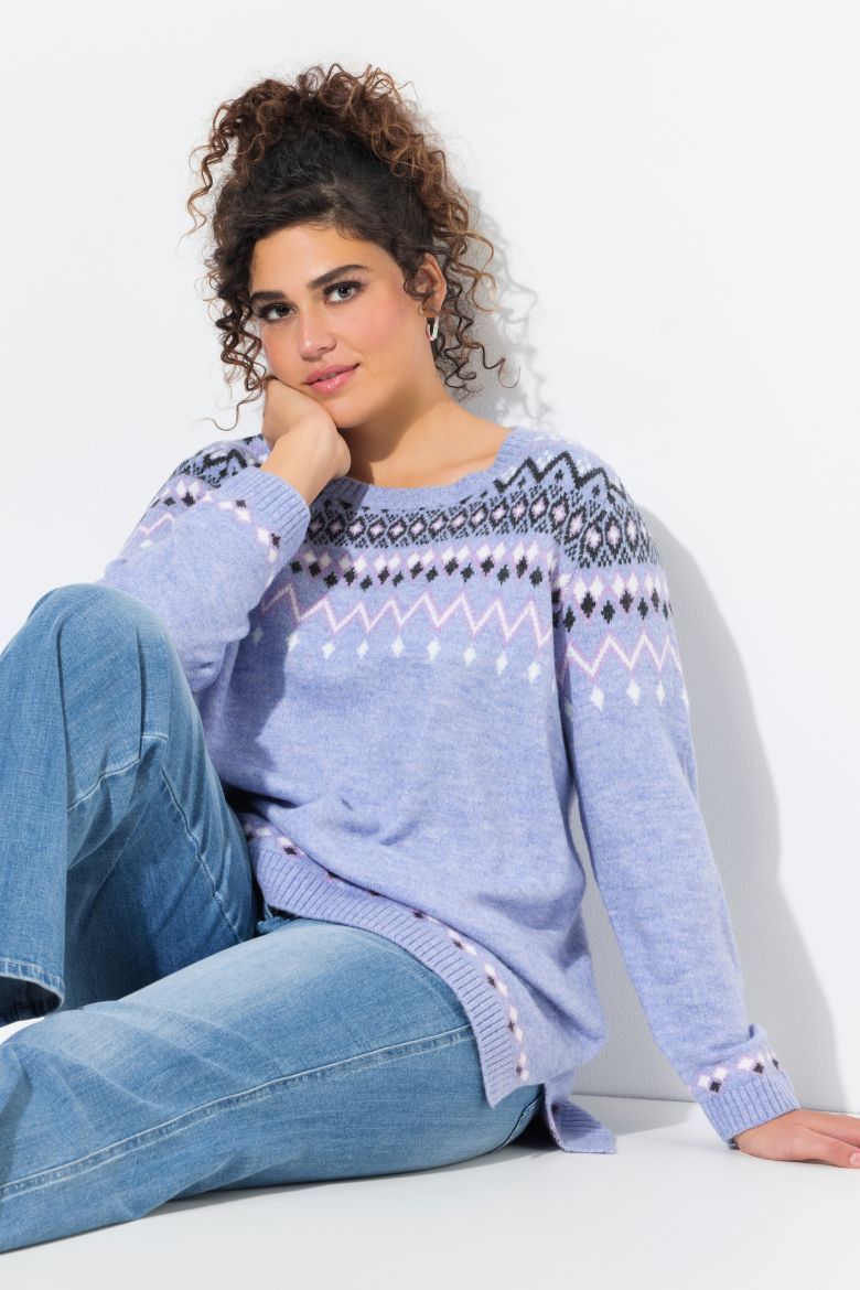 Plus size veliki brojevi Pulover dugih rukava za punije