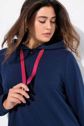 Plus size veliki brojevi Haljina dugih rukava s kapuljačom za punije
