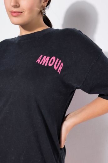 Plus size veliki brojevi Majica kratkih rukava s natpisom za punije