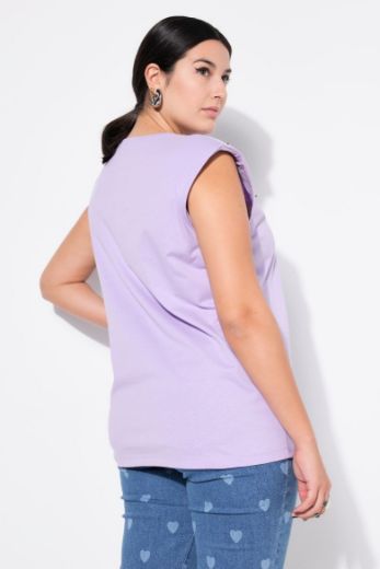 Plus size veliki brojevi Majica bez rukava s ukrasnim dodacima za punije