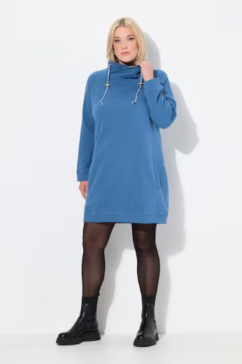 Plus size veliki brojevi Haljina povišenog ovratnika za punije