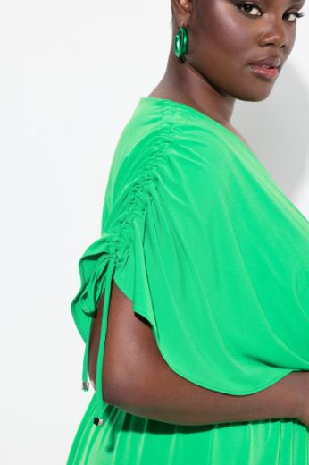 Plus size veliki brojevi Haljina svečana midi V ovratnika za punije