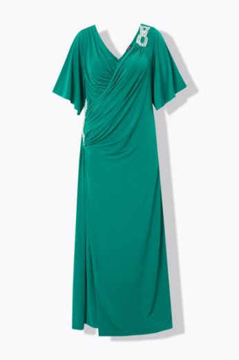 Plus size veliki brojevi Haljina svečana maxi V ovratnika za punije