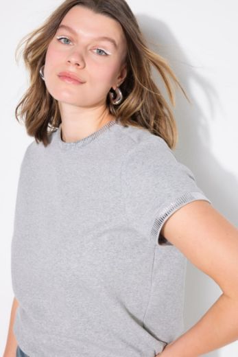Plus size veliki brojevi Majica kratkih rukava okruglog ovratnika za punije