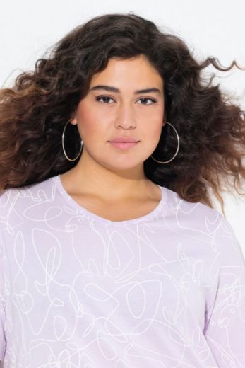 Plus size veliki brojevi Majica kratkih rukava V ovratnika za punije