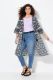 Veliki brojevi Bluza 3/4 rukava dužeg kroja moda za punije