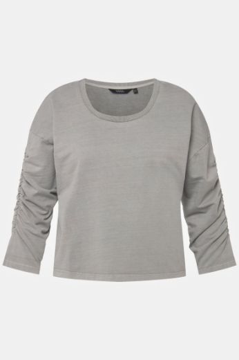 Plus size veliki brojevi Majica 3/4 rukava okruglog ovratnika za punije