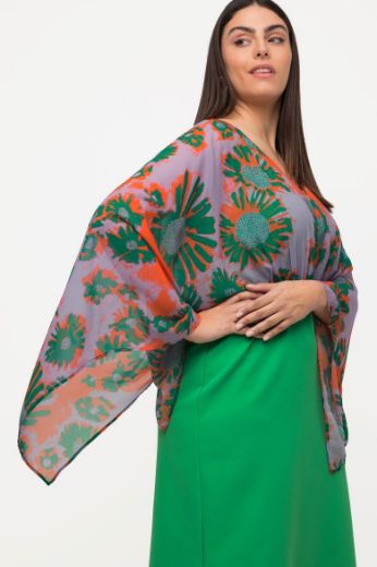 Plus size veliki brojevi Haljina elegantna midi širokih dugih rukava za punije