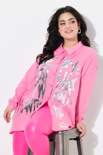 Plus size veliki brojevi Bluza s printom folije za punije
