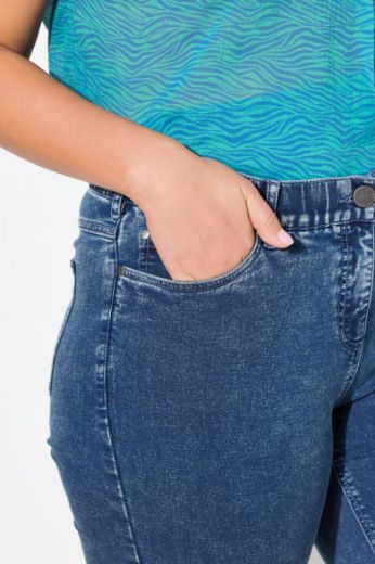 Plus size veliki brojevi Traperice Capri za punije