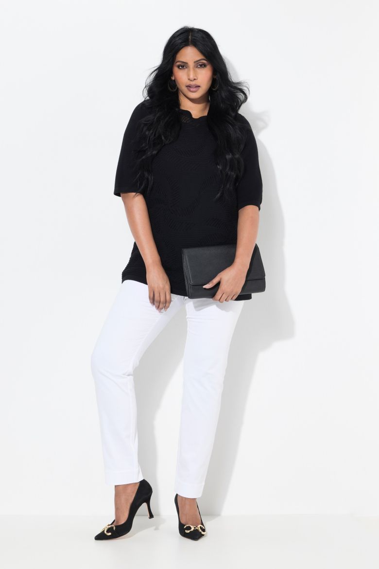 Plus size veliki brojevi Hlače Chino uskih nogavica za punije