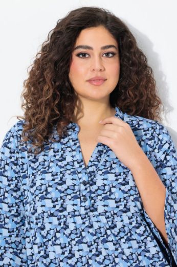 Plus size veliki brojevi Haljina 3/4 rukava A kroja za punije