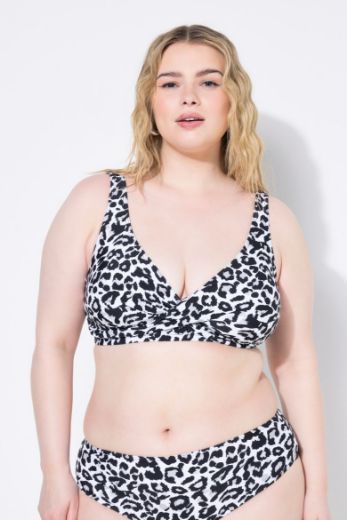 Plus size veliki brojevi Kupaći kostim   gornji dio s uzorkom leoparda za punije