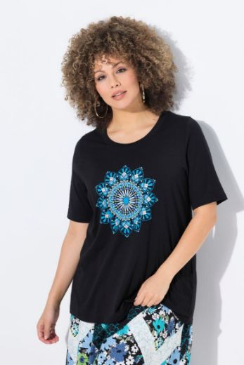 Plus size veliki brojevi Majica kratkih rukava okruglog ovratnika za punije