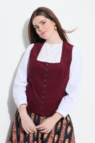 Veliki brojevi Bluza dirndl dugih rukava moda za punije