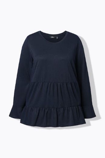 Plus size veliki brojevi Majica dugih rukava A kroja za punije