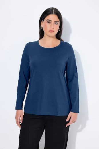 Plus size veliki brojevi Majica dugi rukavi okrugli izrez za punije