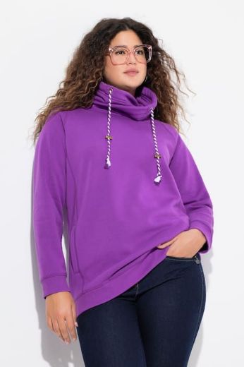 Plus size veliki brojevi Majica sportska s rol kragnom za punije