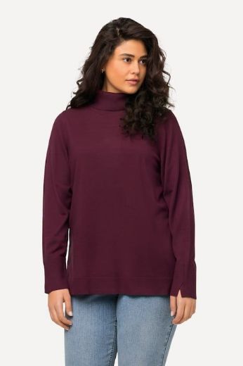Plus size veliki brojevi Pulover s rol ovratnikom za punije