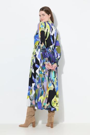 Plus size veliki brojevi Haljina maxi A kroja cvjetnog printa za punije