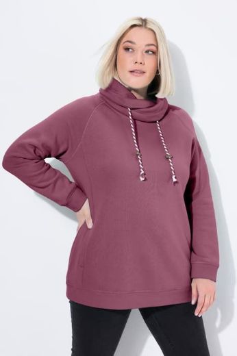 Plus size veliki brojevi Majica sportska s rol kragnom za punije