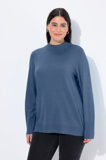 Plus size veliki brojevi Pulover povišenog ovratnika za punije