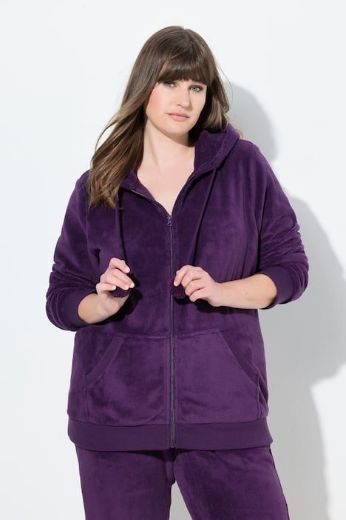 Plus size veliki brojevi Trenirka gornji dugih rukava s patentnim zatvaračem i kapuljačom za punije