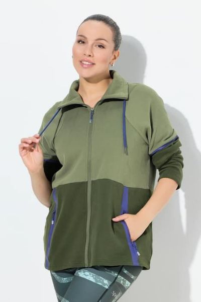 Veliki brojevi Jakna sportska lagana s povišenim ovratnikom moda za punije