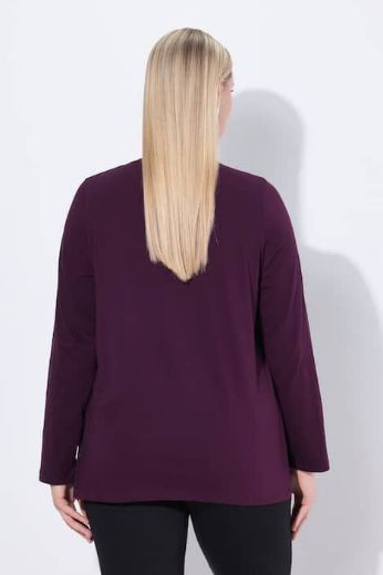 Plus size veliki brojevi Majica dugih rukava s ukrasnim detaljima za punije