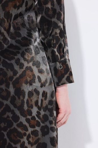 Plus size veliki brojevi Haljina elegantna midi dugih rukava za punije