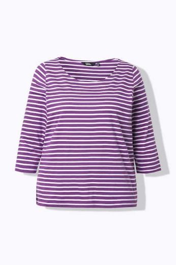 Plus size veliki brojevi Majica 3/4 rukava okruglog ovratnika za punije