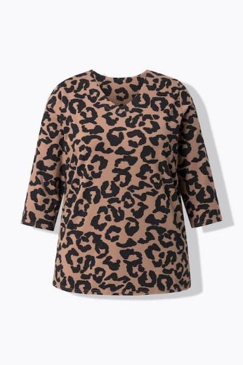 Plus size veliki brojevi Majica 3/4 rukava V ovratnika za punije