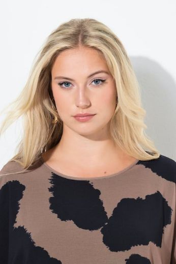 Plus size veliki brojevi Tunika 3/4 rukava šireg kroja za punije