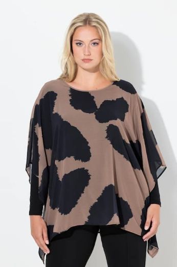 Plus size veliki brojevi Tunika 3/4 rukava šireg kroja za punije