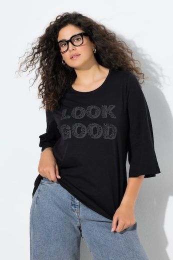 Plus size veliki brojevi Majica 3/4 rukava A kroja za punije