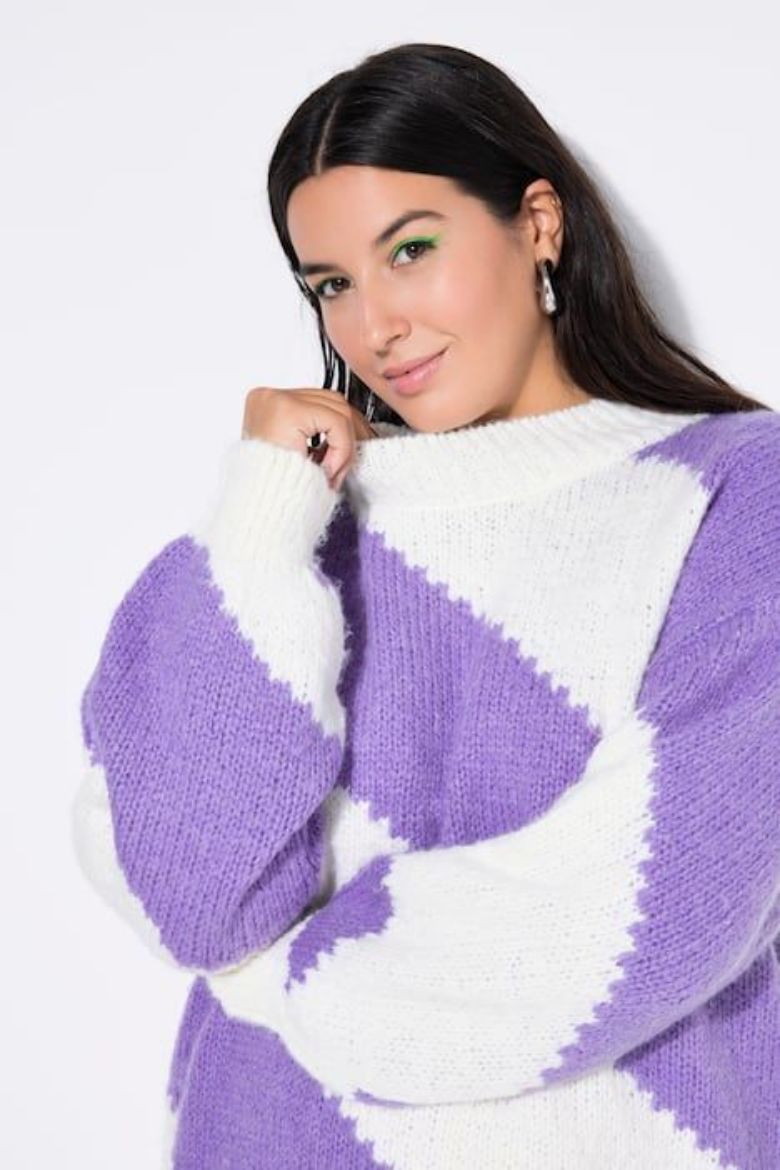 Plus size veliki brojevi Pulover dugih rukava šireg kroja za punije