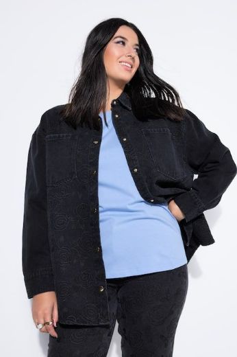 Plus size veliki brojevi Košulja dugih rukava šireg kroja za punije