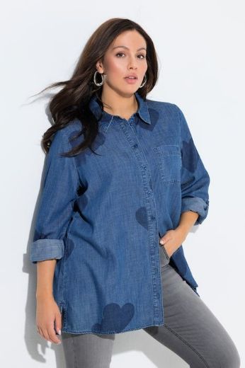 Plus size veliki brojevi Bluza dugih rukava A kroja za punije